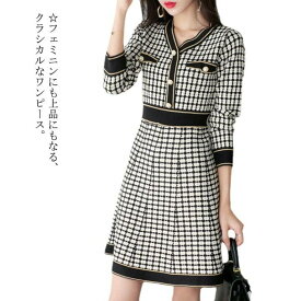 楽天市場 千鳥格子 ワンピ ワンピース レディースファッション の通販
