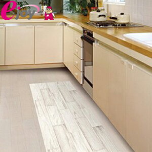 貼ってはがせる床リノベシート 90cm×180cm 白ペンキ木 ( リノベーション 床シート シール 模様替え フローリング 床デコ DIY)