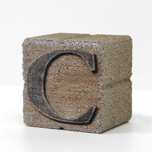 アルファベットブロック C 幅75mm×奥行60mm×高さ75mm アルファベットレンガ 4532126506068 倉庫No0001