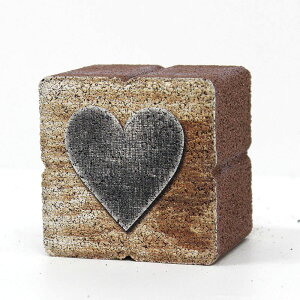 アルファベットブロック ハート 幅75mm×奥行60mm×高さ75mm アルファベットレンガ 4532126506419 倉庫No0001
