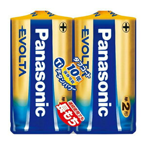 Panasonic 単2形アルカリ乾電池1.5V 2本入 エボルタ LR14EJ/2SE パナソニック
