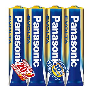 Panasonic 単4形アルカリ乾電池1.5V 4本入 エボルタ LR03EJ/4SE パナソニック メール便対応(8個まで)