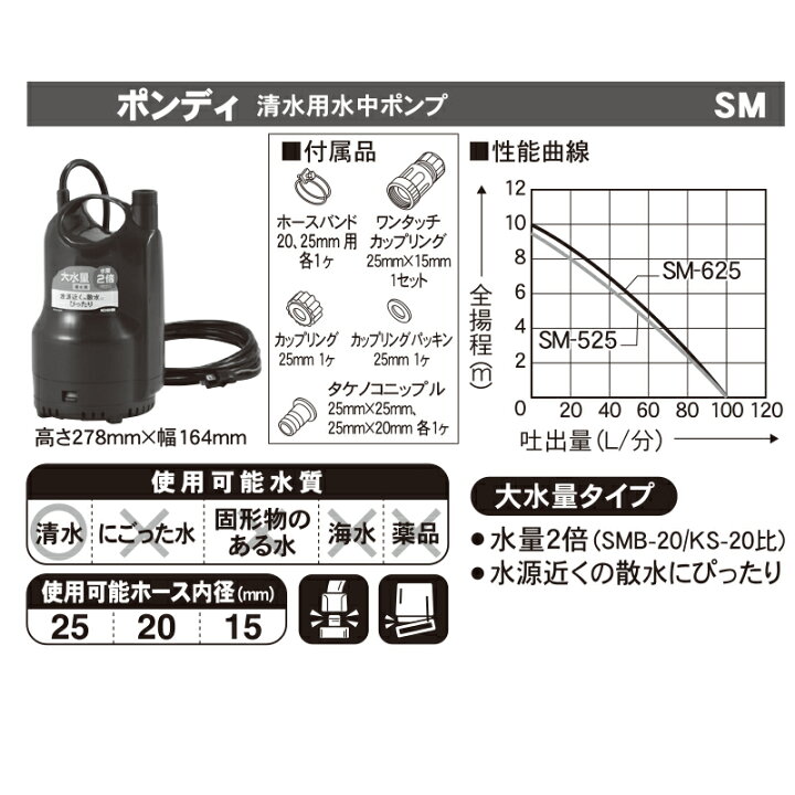 工進 清水 ポンディフルタイム 循環用 水中ポンプ