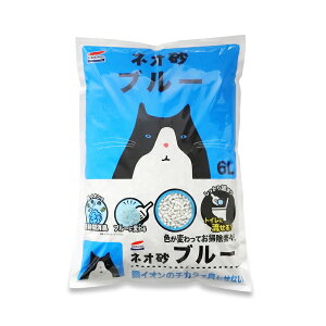 コーチョー ネオ砂 ブルー 6L バラ売り 1袋 (ネコ ネコ砂 ねこ砂 トイレタリー ペット用 ねこ用 ネコ用 猫)