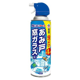 アース 虫こないアース あみ戸 窓ガラスに スプレー 虫よけ 殺虫 450ml 4901080256812