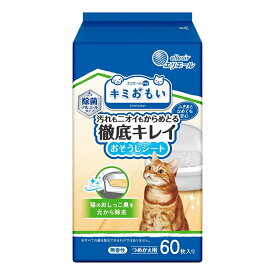 エリエール ペット キミおもい 徹底キレイ おそうじシート 除菌アルコール 詰め替え 60枚入 1個 大王製紙 4902011105551