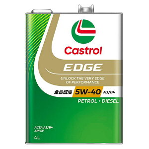 JXg[ EDGE 4L S 1 SN ACEA A3/B4 4փK\EfB[[ԕp CASTROL 5W-40 񂹏i 4985330114954