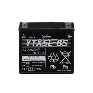 GS���A�T VRLA ����َ��o�b�e���[ �o�C�N�p�o�b�e���[ YTX5L-BS 4580181121245