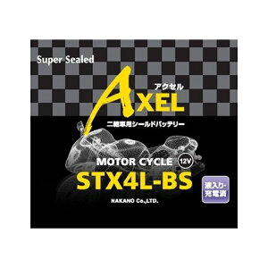 G&Yu AXEL �V���[�Y �o�C�N�p �o�b�e���[ 12V ��֎ԗp�V�[���h�o�b�e���[ STX4L-BS 4995497000427