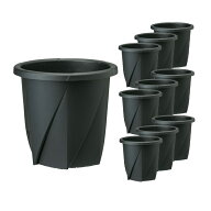 【10個セット】大和プラスチック 根はりポット 30型 ブラック×10個 4903266731373S