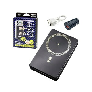 BAL �勴�Y�� ���ő� ���o�C���o�b�e���[ MagSafe�Ή� 10000mAh DC12V�[�d��t�� �u���b�N No.8016 4960169080168