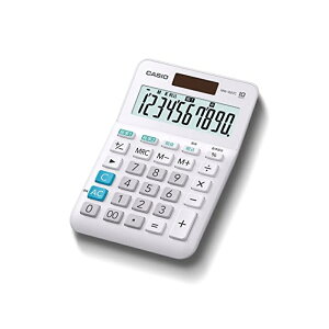 CASIO �J�V�I W�ŗ��d�� 10�� �Ōv�Z �z���C�g �~�j�W���X�g�^�C�v MW-100TC-WE-N 4549526608360