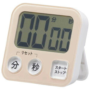 オーム電機 大画面デジタルタイマー ピンク COK-T131-P