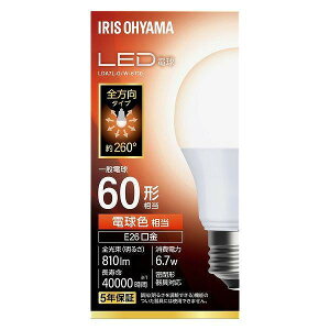 �A�C���X�I�[���} LDA7L-G/W-6T10 E26 �S���� 60�`����