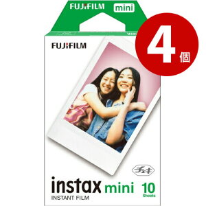 �y�l�R�|�X�Ή��z�x�m�t�C���� FUJIFILM �`�F�L instax mini �z���C�g �`�F�Lmini�p �C���X�^���g�t�B���� 10������× �y4�Z�b�g�z