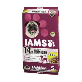 IAMS(アイムス) ドッグフード 14歳以上用 いつまでも健康維持 小粒 チキン シニア犬用 5kg