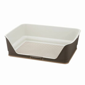 リッチェル お掃除簡単ステップ壁付きトイレ ワイド ダークブラウン