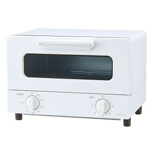 �A�N�A �I�[�u���g�[�X�^�[ �z���C�g AQUA ���ԊO���q�[�^�[2���Ă��g�[�X�^�[ AQT-CS12T-W �V����