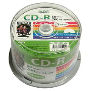 HIDISC CD-R データ用 700MB 52倍速対応 50枚 HDCR80GP50