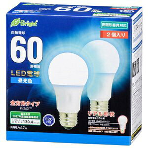 �I�[���d�@ LED�d�� A E26 60W D 2P LDA7D-G AG27 2P