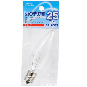 �I�[���d�@ �V�����f���A�� 25W E17 �N���A LB-C2725-C