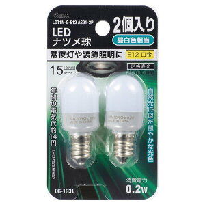 �I�[���d�@ LED�i�c���� E12 �����F 2�� LDT1N-G-E12AS91-2