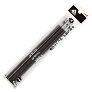 三菱 アディダス 鉛筆 2B 黒金 3本パック K7042AI042B3P