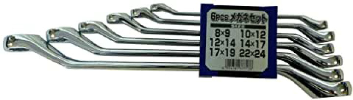 GREATTOOL メガネレンチセット 6PC ニシムタ GREATTOOL スパナレンチセット 6PC