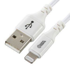 I[d@ AudioComm CgjOP[u USB TypeA/Lightning 180cm SIP-L18AH-W