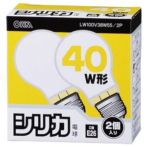 �I�[���d�@ ���M�d�� E26 40W �z���C�g 2�� LW100V38W55/2P