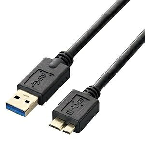 �G���R��(ELECOM) USB�P�[�u�� USB3.0 1m �u���b�N USB3-AMB10BK