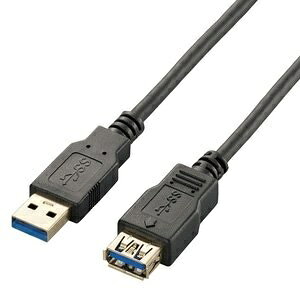 �G���R��(ELECOM) USB�P�[�u�� USB3.0 2m �u���b�N USB3-E20BK