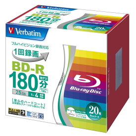 バーベイタムジャパン(Verbatim Japan) 1回録画用 ブルーレイディスク BD-R 25GB 20枚