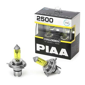 PIAA ヘッドライト・フォグランプ用 ハロゲン 2500K イエローバルブ 12V 60/55W H4 2個入 HS504