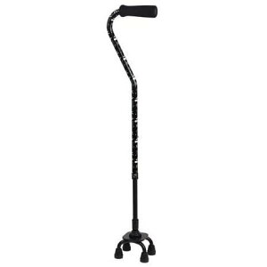 幸和製作所 TacaoF(テイコブ) おでかけステッキ フラワーブラック CAM03-BK