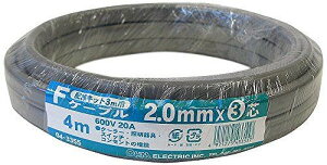 F�P�[�u�� VVF 2.0mm×3�c 4m04-3355 VVF3CX2.0 4M