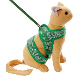 ペティオ Petio 猫小町ソフトハーネスリード　唐草　M　グリーン