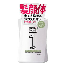 花王 メンズビオレ ONE オールインワン全身洗浄料 ハーバルグリーンの香り ポンプ 480ml