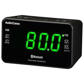 オーム電機 AudioComm Bluetooth機能付クロックラジオ デジタル時計 AMFM RAD-MBT101Z