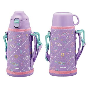 ピーコック ステンレスボトル 0.8L パープルピンク 2WAYボトル ASG-W82PV
