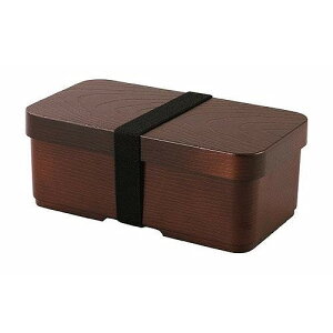 カクセー 曲げわっぱ風 弁当箱 長角型茶