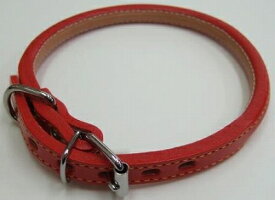 岡野製作所　ON−47　ロール丸首輪＃4赤