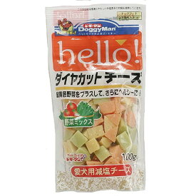 ドギーマン　hello！ダイヤカットチーズ　野菜ミックス100g