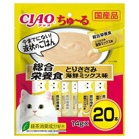 いなば　CIAO　ちゅ〜る　総合栄養食　ささみ海鮮ミックス味　14g×20本　CIAOちゅーる　チャオ