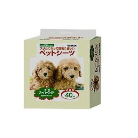 国産ペットシーツ　薄型シーツ　安心国産シーツ 1回使い捨て　もっとエコペットシーツ　薄型スーパーワイド枚40枚　サイズ 60cm×90cm　 【m特】