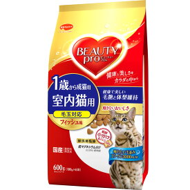 日本ペット　ビューティープロ　キャット　成猫用　1歳から　600g（100g×6袋）