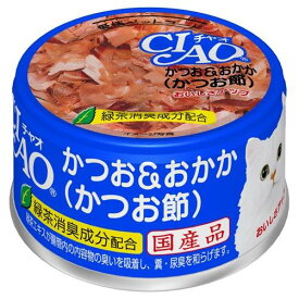 いなば CIAO チャオ　ホワイティ かつお＆おかか(かつお節)　85g