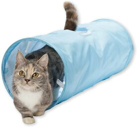 猫壱 キャットトンネル　ブルー 猫用 おもちゃ