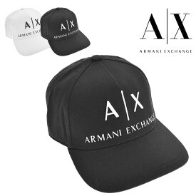 【2/10最大P9倍】アルマーニエクスチェンジ キャップ 帽子 クリスマスプレゼント ARMANI EXCHANGE 954039 CC513 白 黒 ホワイト ブラック メンズ レディース ユニセックス ハイ ブランド つば 7cm 小顔 ベースボールキャップ ae954039