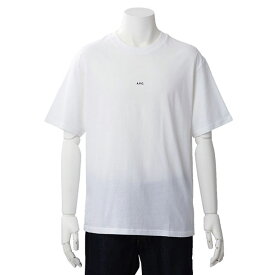 アーペーセー A.P.C. Tシャツ カットソー トップス ロゴ入り プリント 半袖 クルーネック Sサイズ メンズ AAB ブランド ホワイト H26929